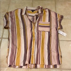 Burgundy summer blouse, never worn.